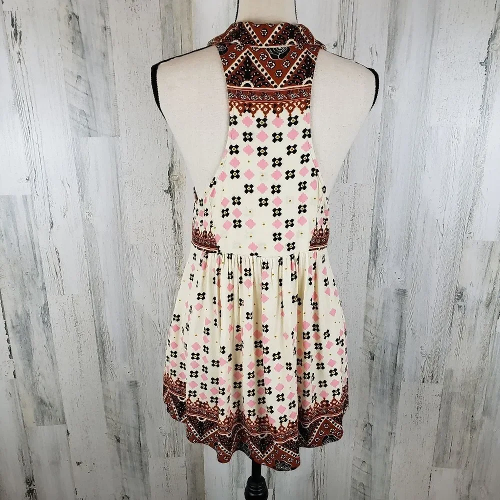 Free People Charlotte Halter Babydoll Top Sz XS - Picture 6 of 9